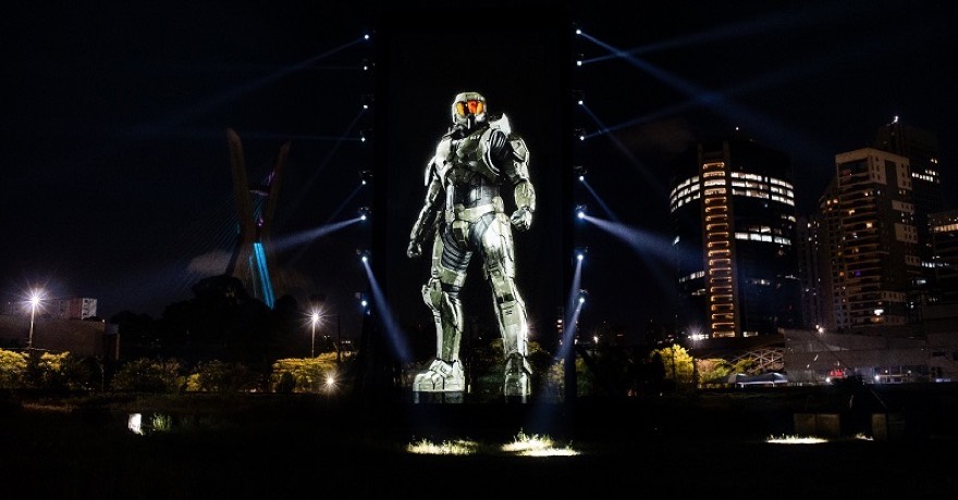 Paramount Beams 'World's Tallest Hologram' into Sydney to Celebrate 'Halo' Series — Variety (Australia)
